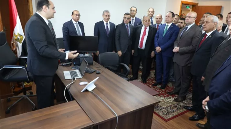 محافظ بني سويف ورئيس الهيئة يفتتحان المقر الجديد للنيابة الادارية
