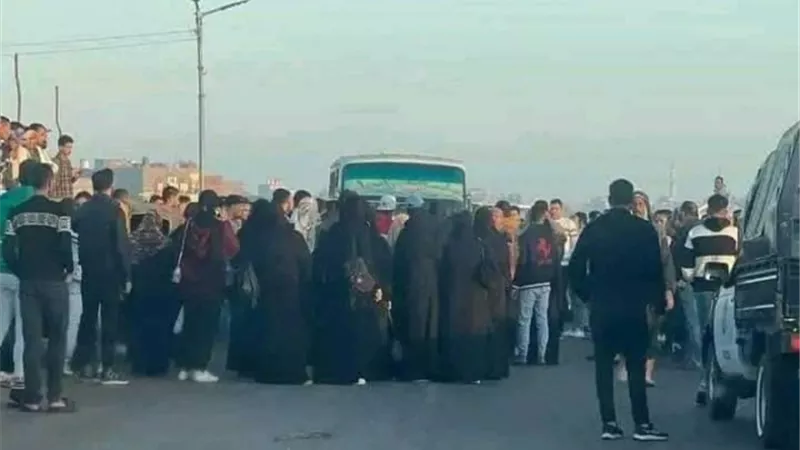 تكثيف أعمدة وكشافات الإنارة وعمل مطبات بطريق المطرية بورسعيد