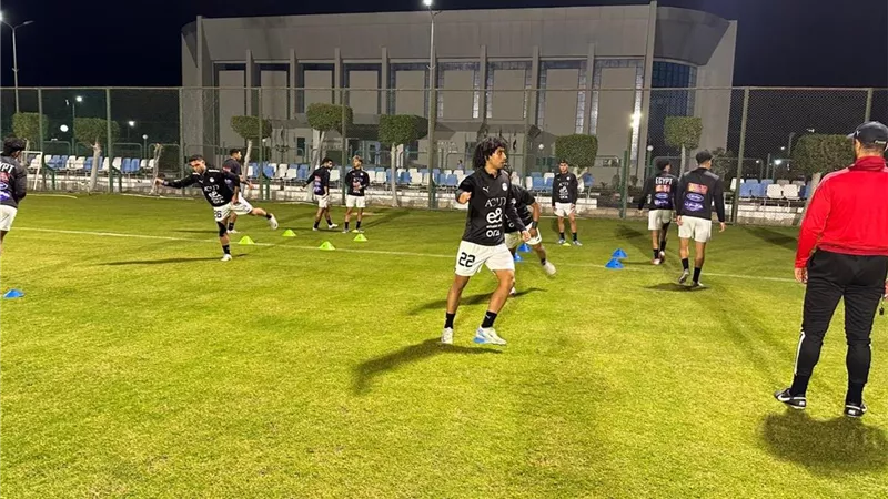 منتخب مصر للشباب يختتم استعداداته لمواجهة الجزائر بحضور جمال علام