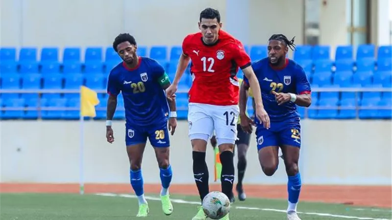 ريان مينديز يحرز هدف التعادل لمنتخب كاب فيردي فى شباك منتخب مصر
