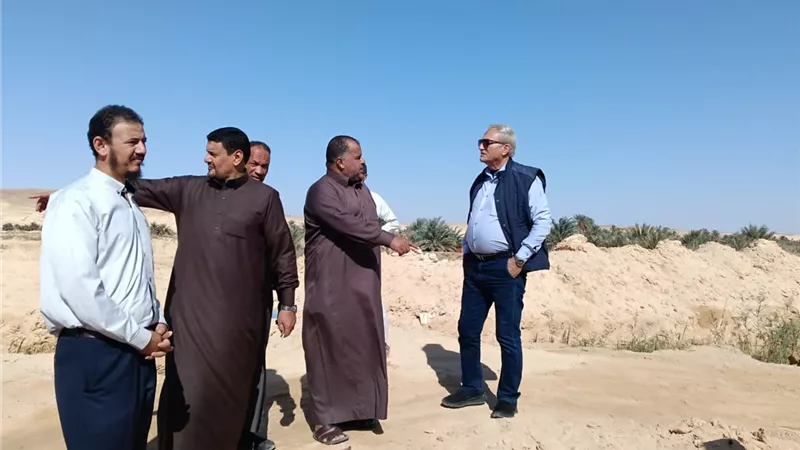 رئيس مياه مطروح تفقد مشروعات المياه الحيوية بسيوة