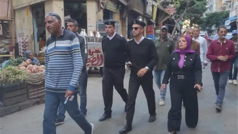 حملة انضباط جديدة على سوق زنانيرى شرق الاسكندرية