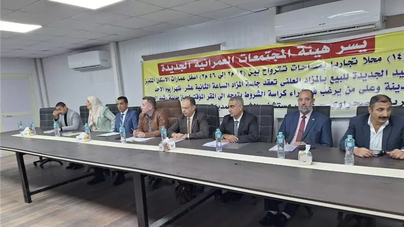 بالمزاد العلني..بيع 14 محلاً تجارياً لتوفير الخدمات بمدينة رشيد الجديدة