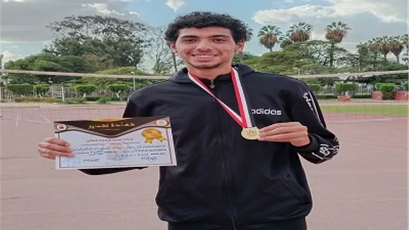 عمار أول الجمهورية لألعاب القوى بالجامعات التكنولوجية