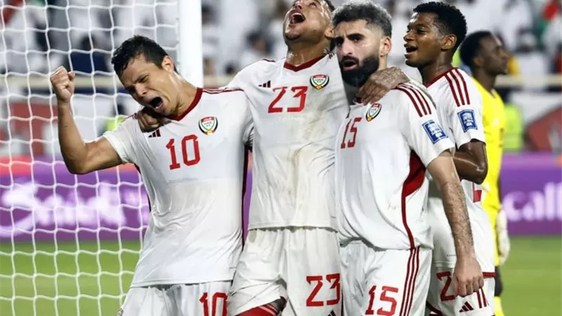 اهداف مباراة الإمارات ضد قطر بتصفيات كأس العالم وهاتريك ليما - فيديو