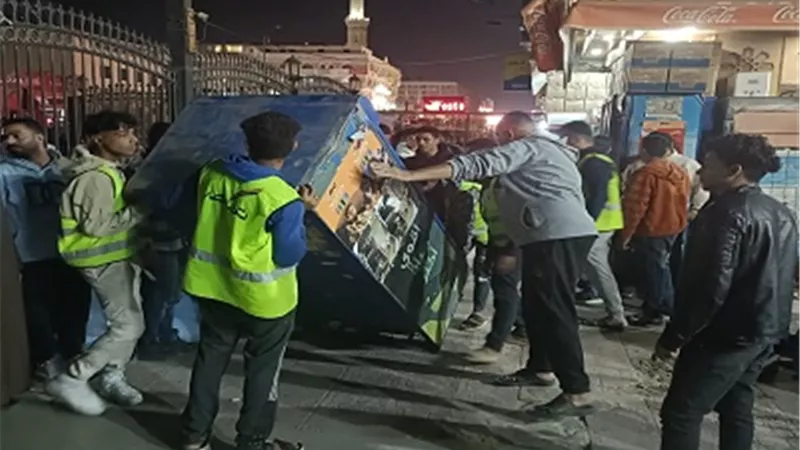 جهاز مدينة 6 أكتوبر يشن حملة إشغالات مكبرة بمحيط الأمريكية