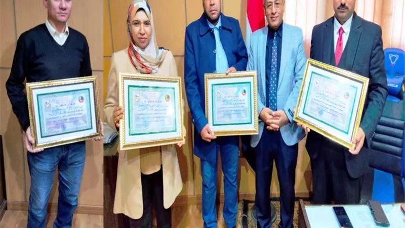 وكيل زراعة البحيرة يكرم 4 موظفين متميزين عن شهر نوفمبر
