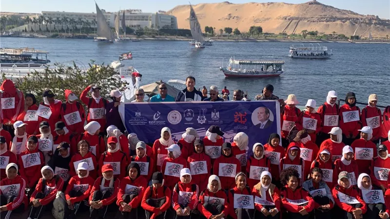 جامعة أسوان تنظم مهرجاناً للرياضات المائية بنيل أسوان..صور