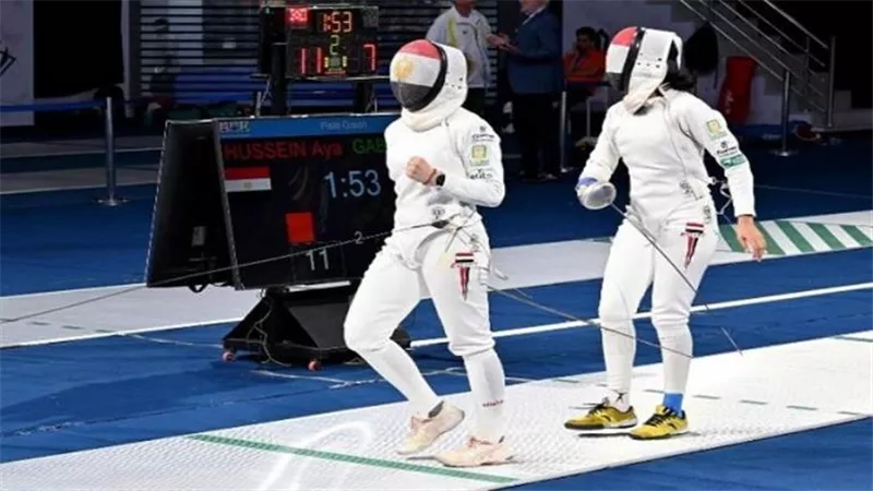 منتخب السلاح يحصد المركز السابع بالفوز على الصين فى كأس العالم بتونس