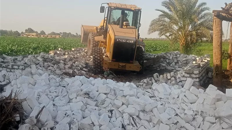 إزالة 169 حالة ضمن المرحلة الثانية من حملات التعديات ببنى سويف