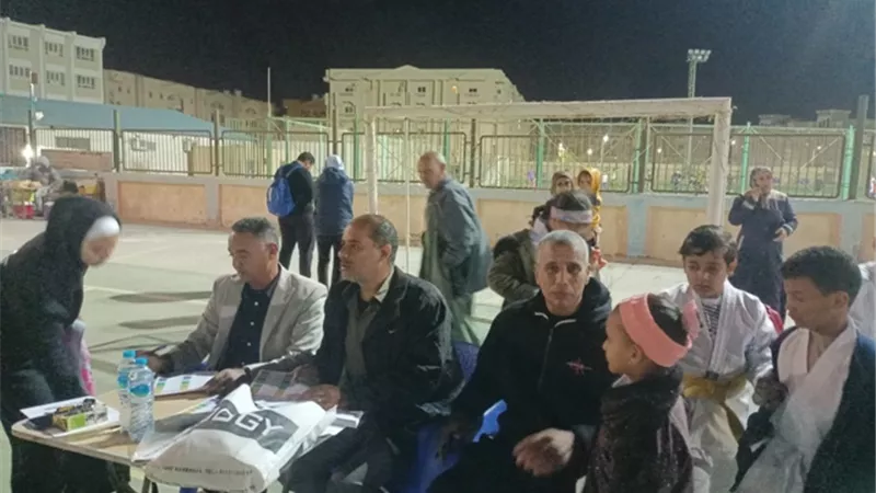 1500 لأعب كاراتيه يجرون اختبارات الأحزمة والترقى بالبحرالأحمر