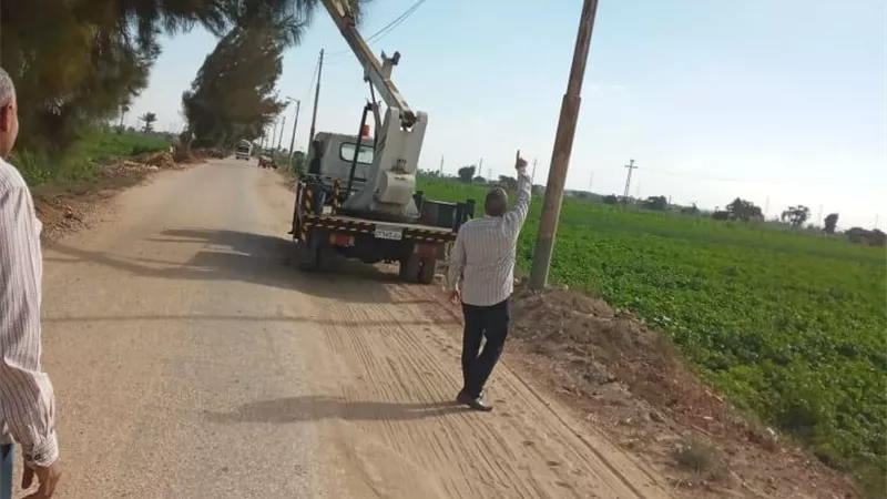 حملات للنظافة وصيانة دورية لأعمدة الإنارة بـ 6 مراكز بالمنيا