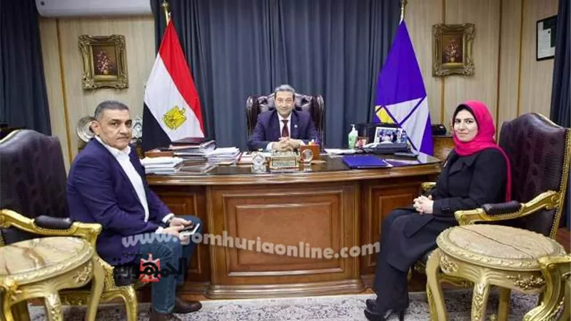 الشهابي يهنئ رئيس جهاز دمياط الجديدة لتوليه مهام عمله