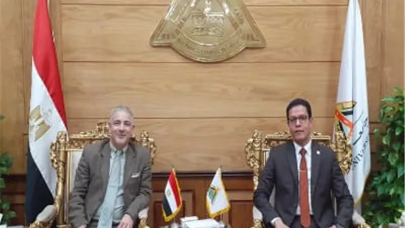 الجيزاوي يستقبل رئيس جامعة إيجان اليونانية لبحث سبل التعاون