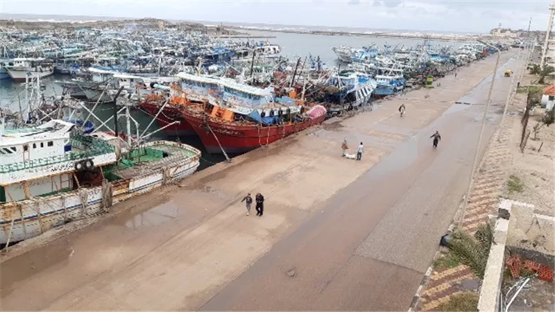 سوء الأحوال الجوية.. يعطل حركة الملاحة والصيد بميناء البرلس والسواحل الشمالية