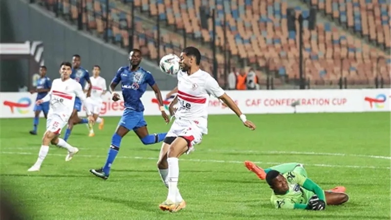 الكونفيدرالية..الزمالك يتقدم بهدف إيشو أمام بلاك بولز في الشوط الأول