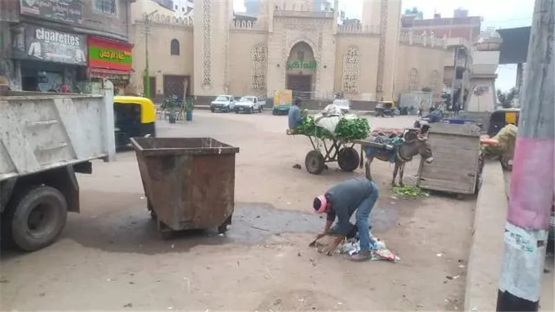 متابعة استمرار رفع كفاءة منظومة النظافة بمدينه سيدي سالم