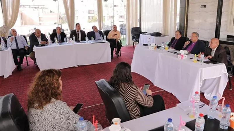 رئيس الإنجيلية يلتقي أعضاء المجلس الإنجيلي العام ورؤساء المذاهب