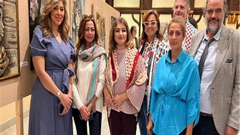 بحضور بشرى وداليا مصطفى.. مهرجان الفيوم ينظم معرضا للفن التشكيلي