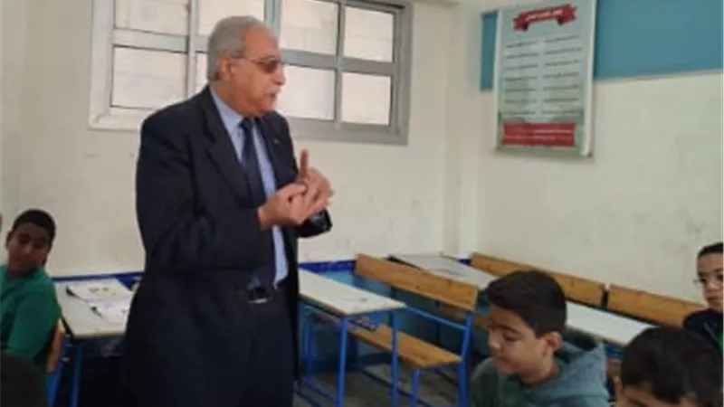 مدير تعليم القليوبية يتابع اليوم الدراسي بالمدرسة الرياضية ببنها