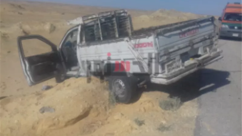 مصرع شخصين واصابة 8 في انقلاب ربع نقل