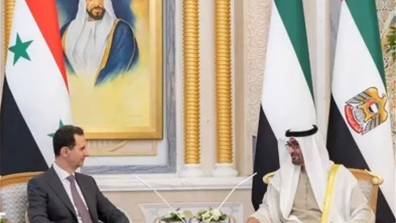 محمد بن زايد وبشار الأسد يبحثان هاتفيا تطورات الأوضاع بسوريا