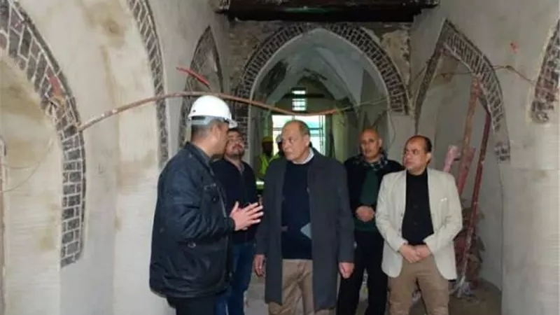 ترميم حمام عزوز الأثرى برشيد الفريد من نوعه فى البحيرة