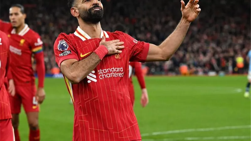 تقييم محمد صلاح في مباراة ليفربول ومانشستر سيتي بالدوري الإنجليزي