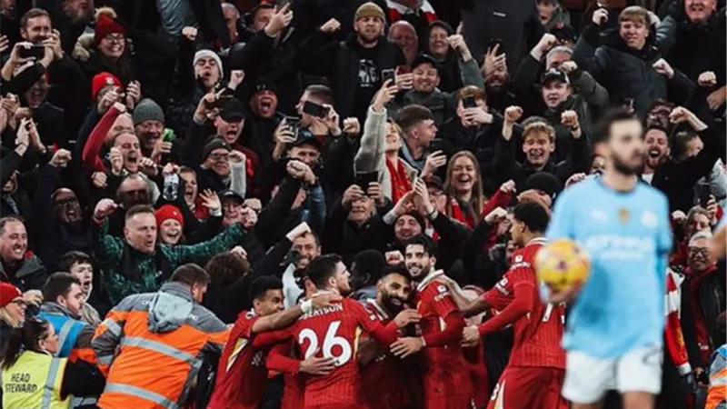 جماهير ليفربول تختار رجل مباراة مانشستر سيتي في الدوري الإنجليزي