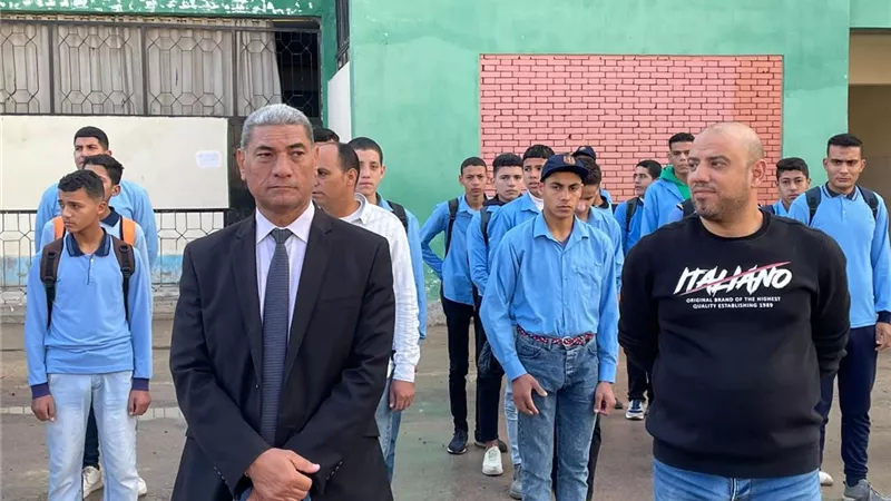 مديرو عموم الادارات التعليمية بالبحيرة حضروا طابور الصباح