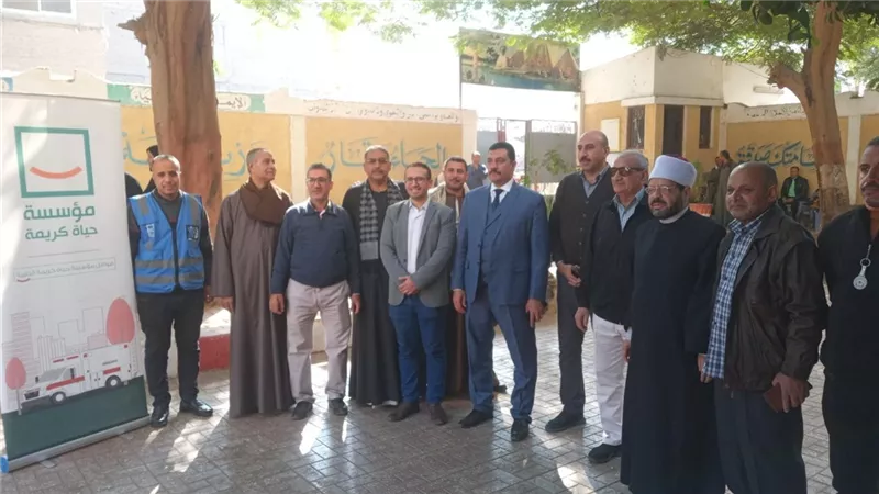 تنظيم قافلة طبية بمدرسة مهرات خلاف الإعدادية بنات بمركز القوصية