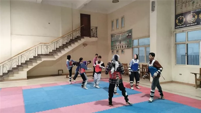 تدريب أعضاء مشروع الموهبة والبطل الأولمبي بالزقازيق والحسينية