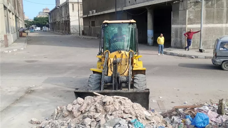 حملات نظافة موسعة بمحيط مجمع السلخانة غرب الاسكندرية