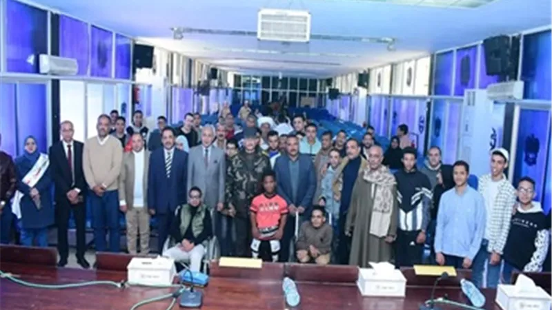 جامعة سوهاج تستقبل لجنة الكشف الطبي لتحديد الموقف التجنيدي لذوي الهمم