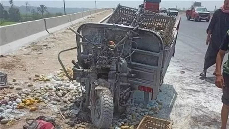 مصرع 3 عاملات وسائق فى تصادم بالشرقية