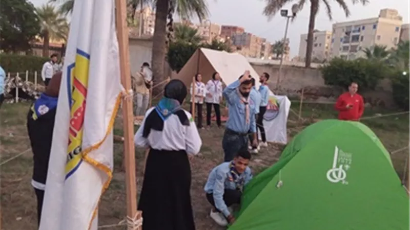 جامعة الزقازيق تشارك فى المعسكر الكشفي لجوالي وجوالات الجامعات