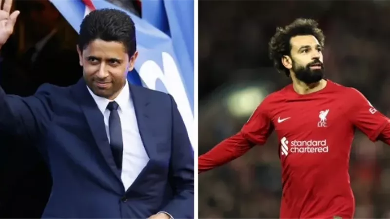 ناصر الخليفي يكشف موقف باريس سان جيرمان من التعاقد مع محمد صلاح