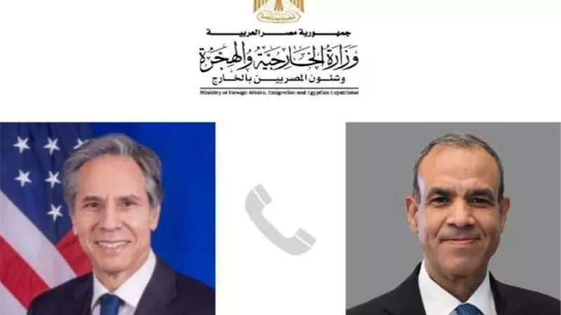 وزير الخارجية يتلقى اتصالا هاتفيا من نظيره الأمريكي