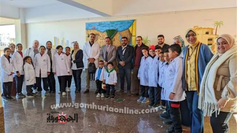 المدرسةالمصرية اليابانية بدمياط الجديدة تشهد أول قافلة طبيةمجانية