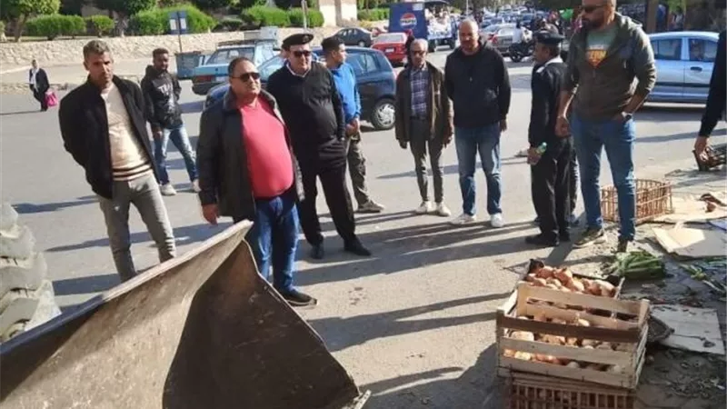جهاز مدينة ١٥ مايو ينفذ 6 قرارات غلق وسحب للمحلات فى حملة مكبرة.. صور