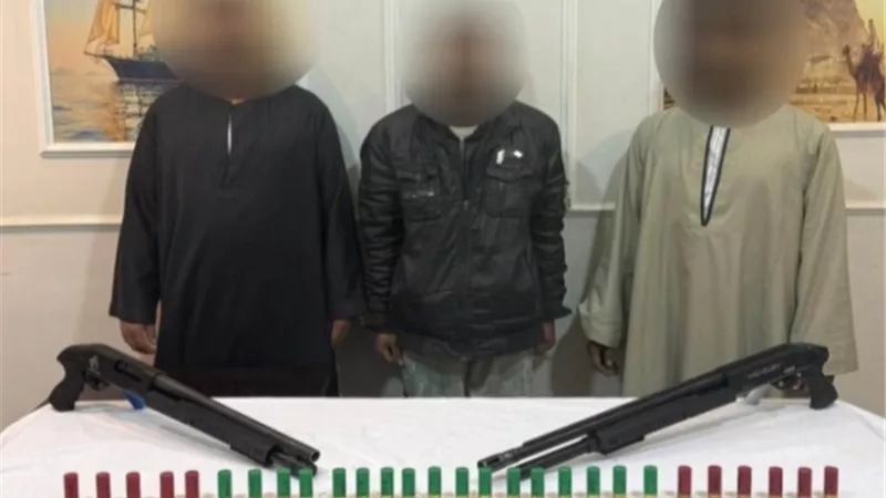 ضبط تشكيل عصابى شديد الخطورة الإجرامية بالمنيا