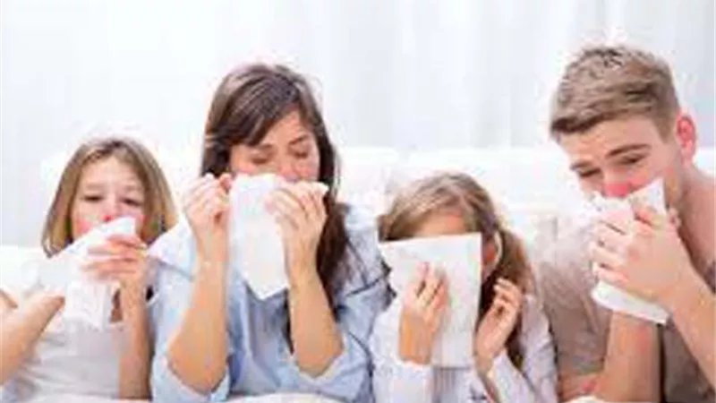 العيلة كلها .. عندها برد