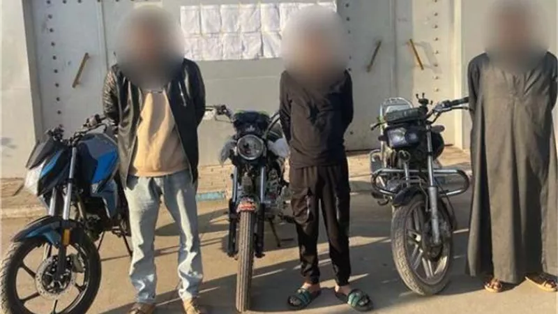 القبض على عصابة سرقة الدراجات النارية