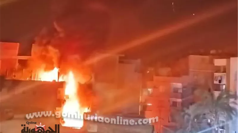إصابة 3 فتيات باختناق إثر اندلاع الحريق باسوان