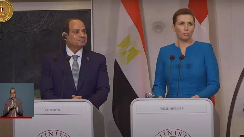 رئيسة وزراء الدنمارك تعرب عن تقديرها لجهود مصر الدبلوماسية بالشرق الأوسط