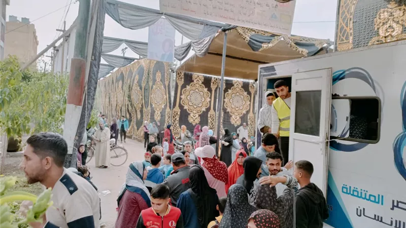 انطلاق قافلة جامعة الأزهر التنموية الشاملة بقرية أبو مندور بدسوق