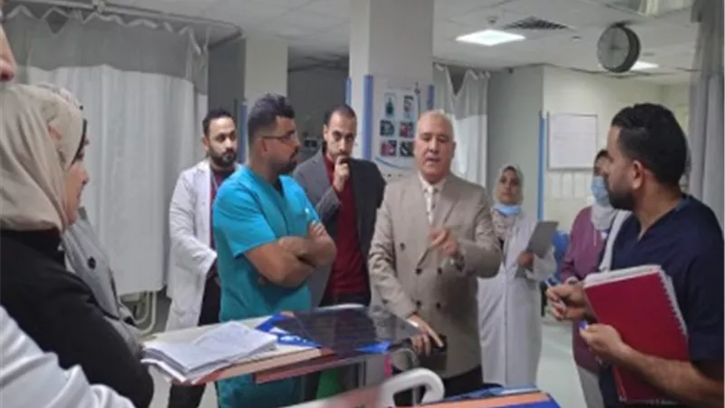 وكيل الصحة بالقليوبية يتابع سير العمل بمستشفي ابو المنجا المركزي