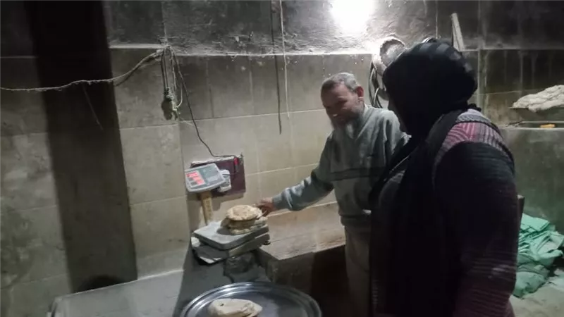 تحرير 6 محاضر نقص وزن بالحملة التموينية على المخابز