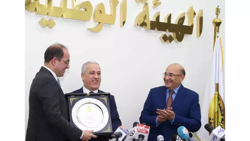 تكريم وزير المالية في مقر الهيئة الوطنية للصحافة