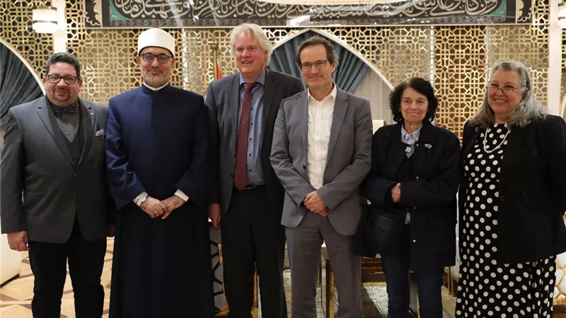 المفتي يستقبل وفد المعهد الألماني لبحث سبل التعاون